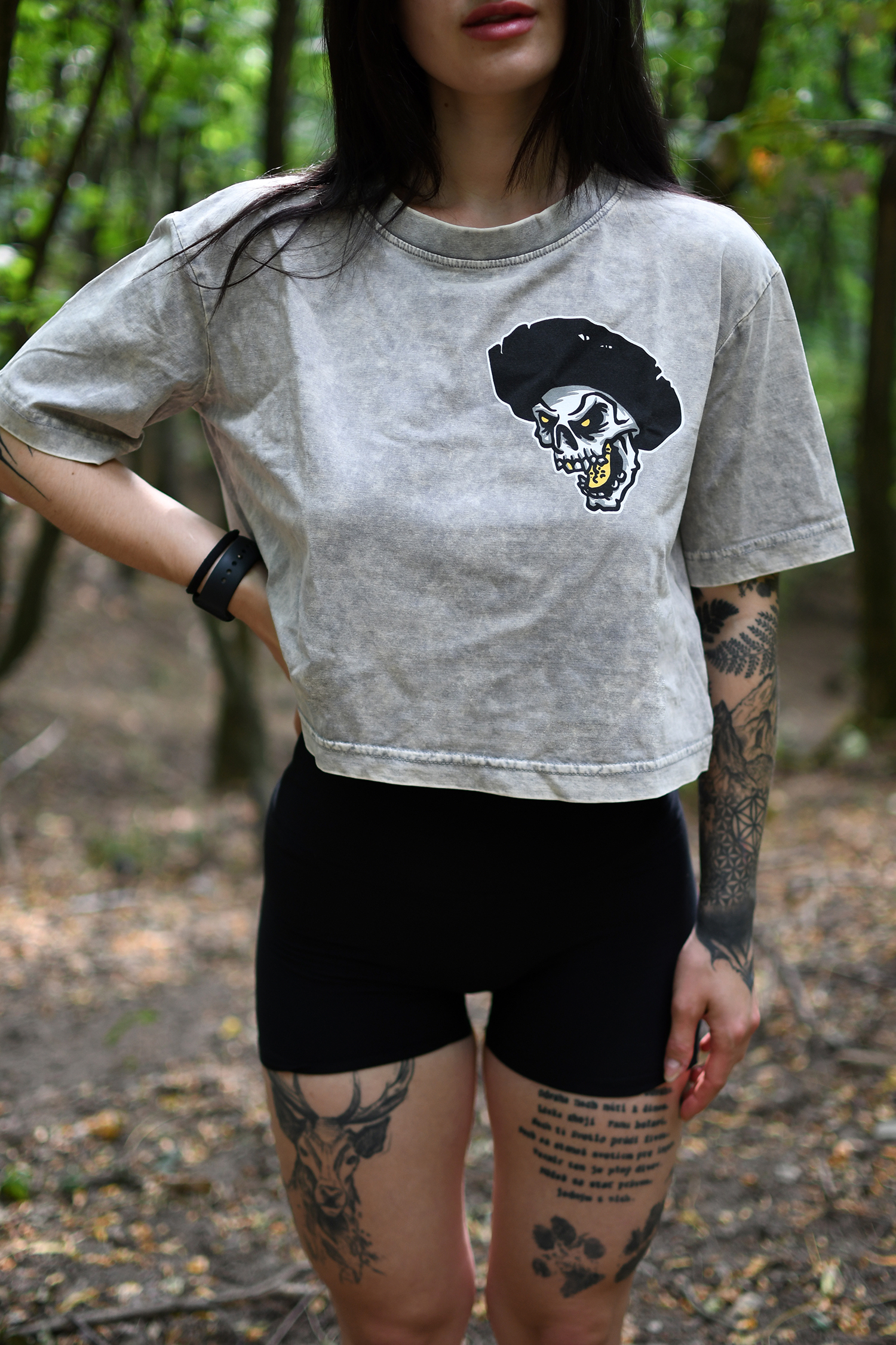 LEBKA dámske tričko CROP-TOP