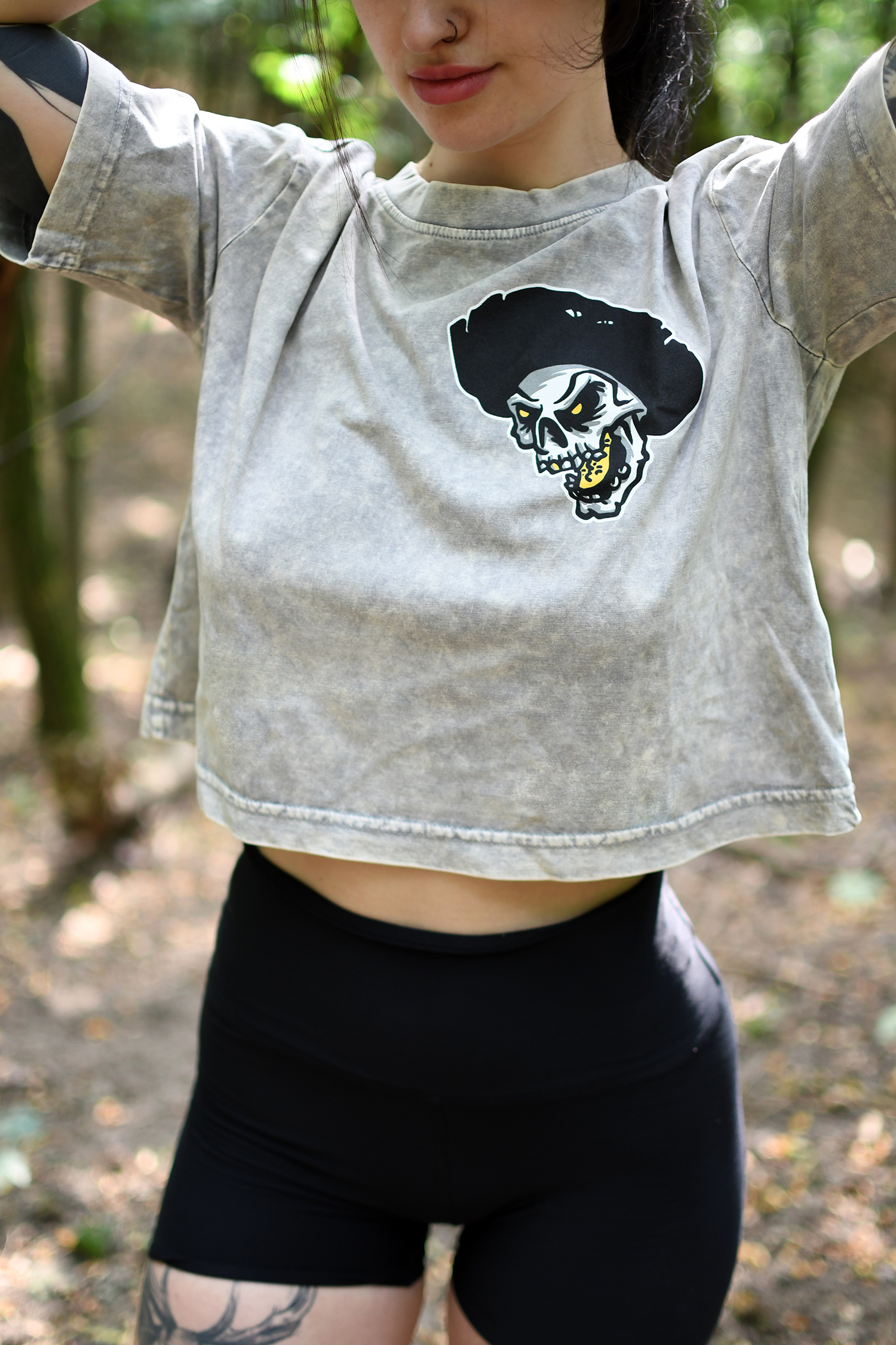 LEBKA dámske tričko CROP-TOP