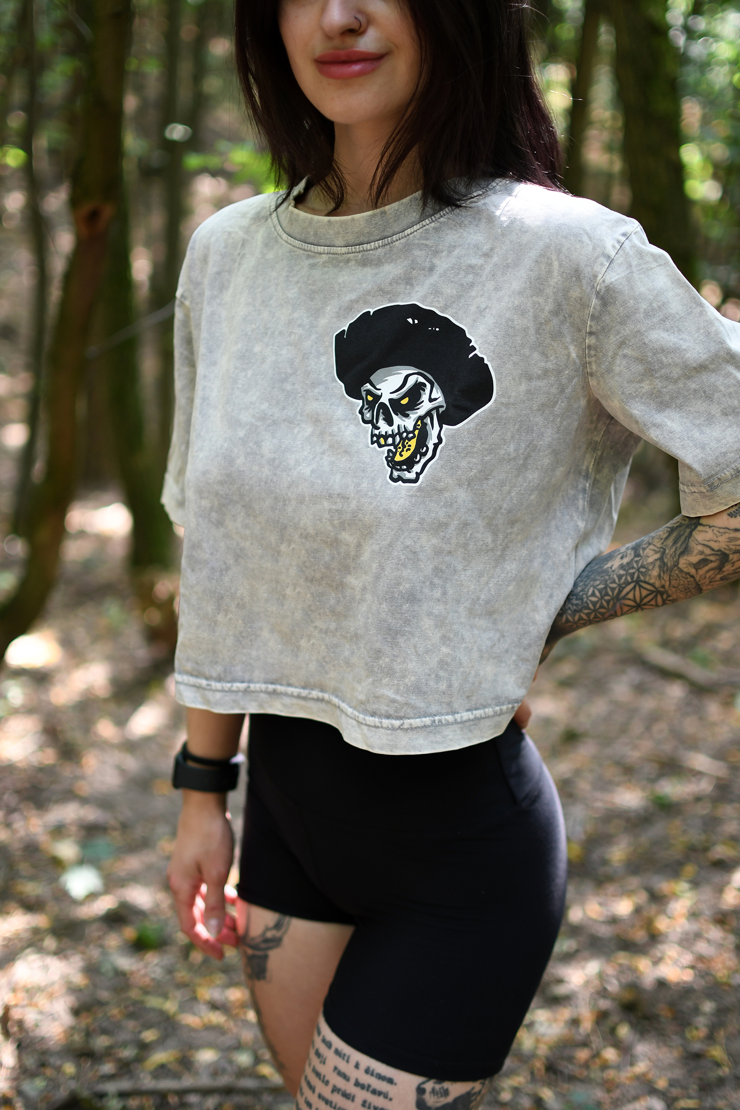 LEBKA dámske tričko CROP-TOP